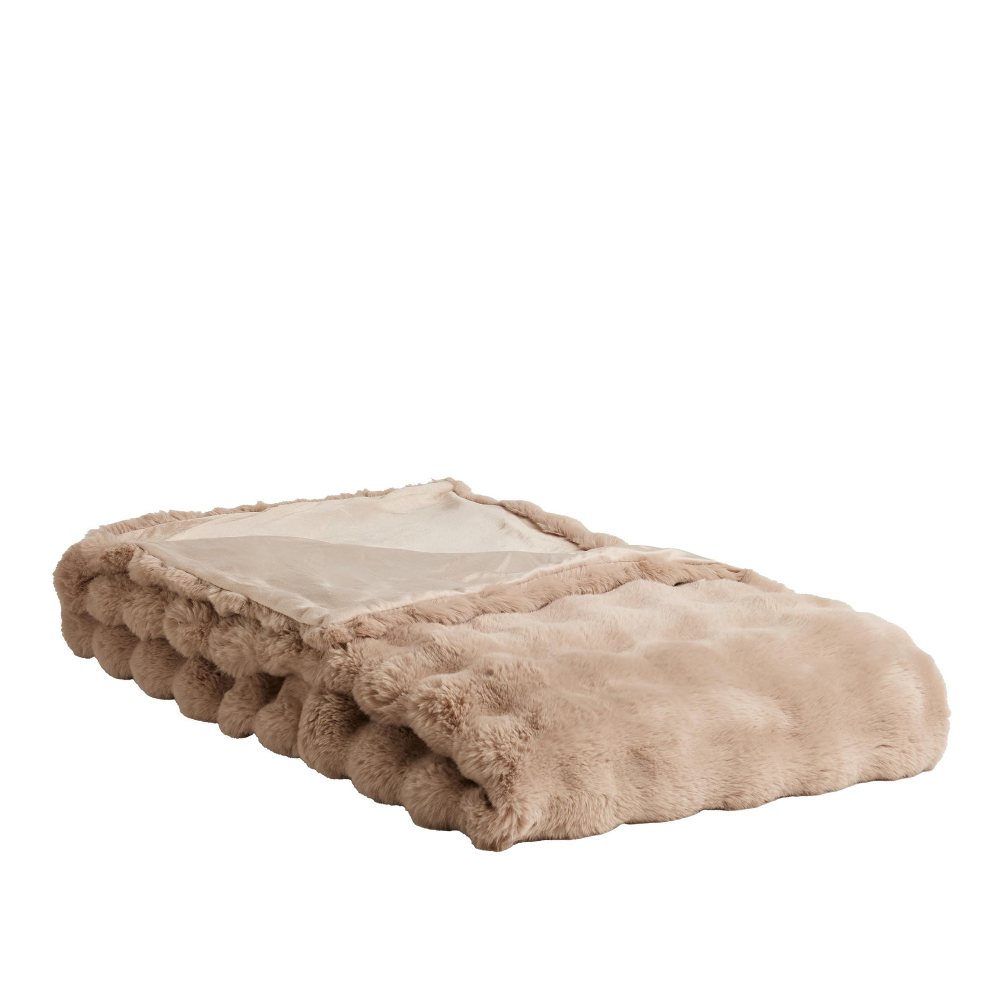 TAGESDECKE Bares - Hellbraun, Textil (180/200cm) - home&you