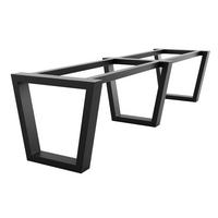 TISCHBEINE Atria Extreme Long Metall Schwarz 300/80/72 cm - Schwarz, Metall (80/72/300cm) - Metalo Pro