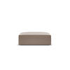 POUF Kaelle aus Samt cappuccino - Cappuccino, Textil (80/38/100cm) - Micadoni