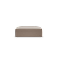 POUF Kaelle aus Samt cappuccino - Cappuccino, Textil (80/38/100cm) - Micadoni