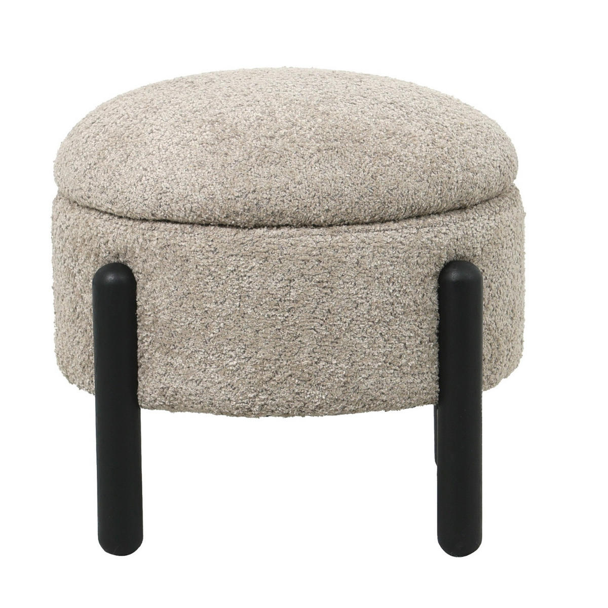 HOCKER aus Stoff 45x45x36cm, taupe - Taupe, Textil (45/36/45cm) - Giga Meubel