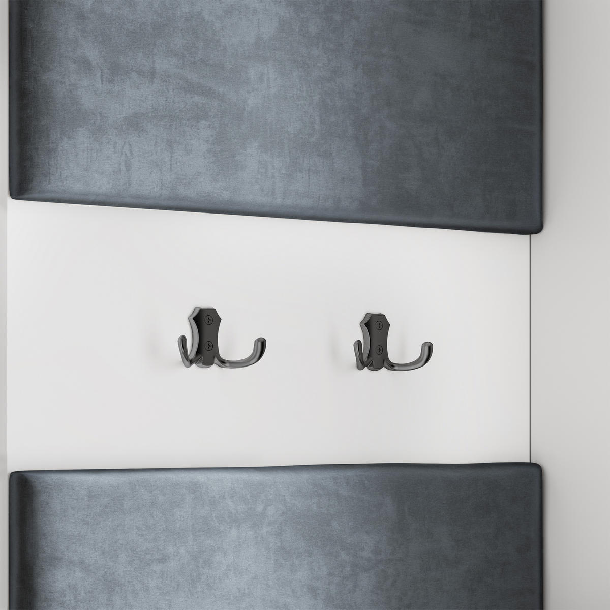 GARDEROBENSCHRANK VIRA 95/181/51 cm Modern Garderobe-Set Eiche Lefkas - Eichefarben/Schwarz, Holzwerkstoff (95/181/51cm) - MASSENO