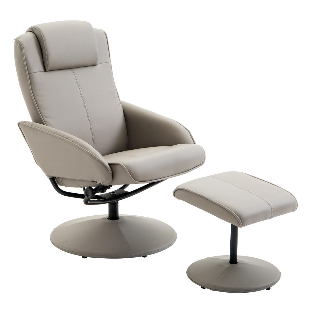 RELAXSESSEL, Fernsehsessel, Grau - Grau, Holz (67/98/78cm) - HOMCOM