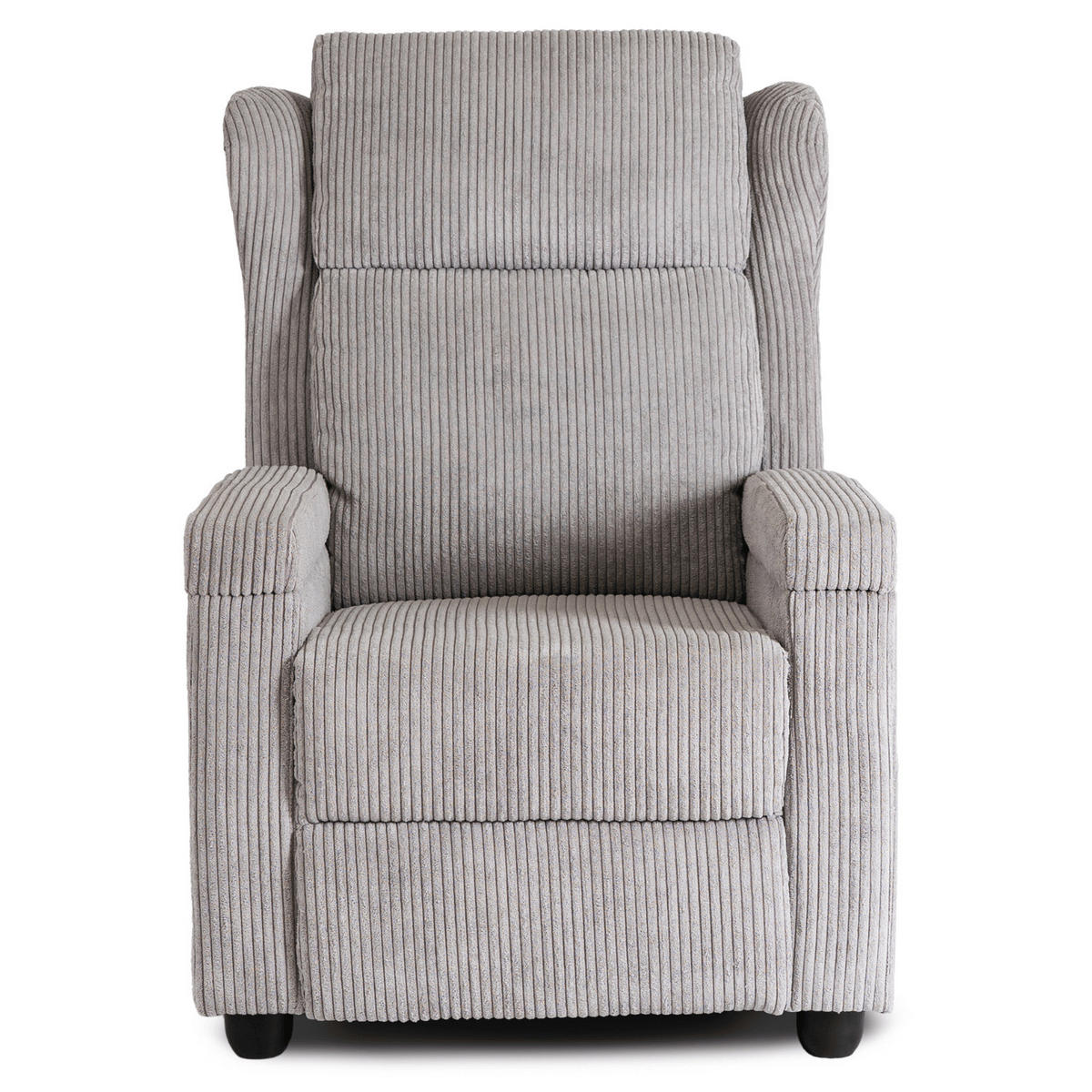 RELAXSESSEL SPENCER fürs Wohnzimmer Schlafen Grau - Grau, Holz/Textil (73/105/85cm) - makarowski meble