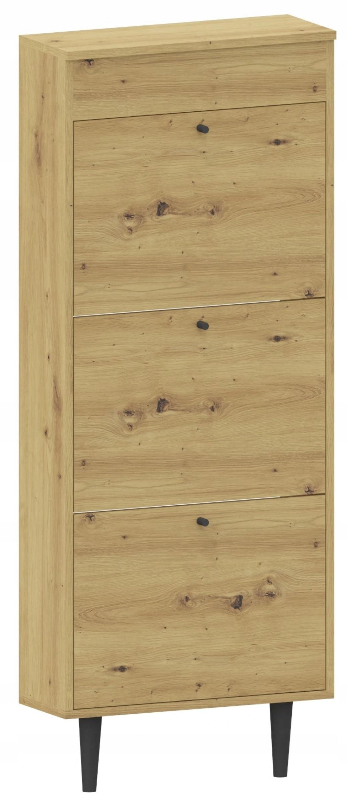 SCHUHSCHRANK Dotti 531 Artisan Eiche 55/21/141 cm Wandmontage - Eiche Artisan, Holzwerkstoff (55/141/21cm) - Matkam Möbel