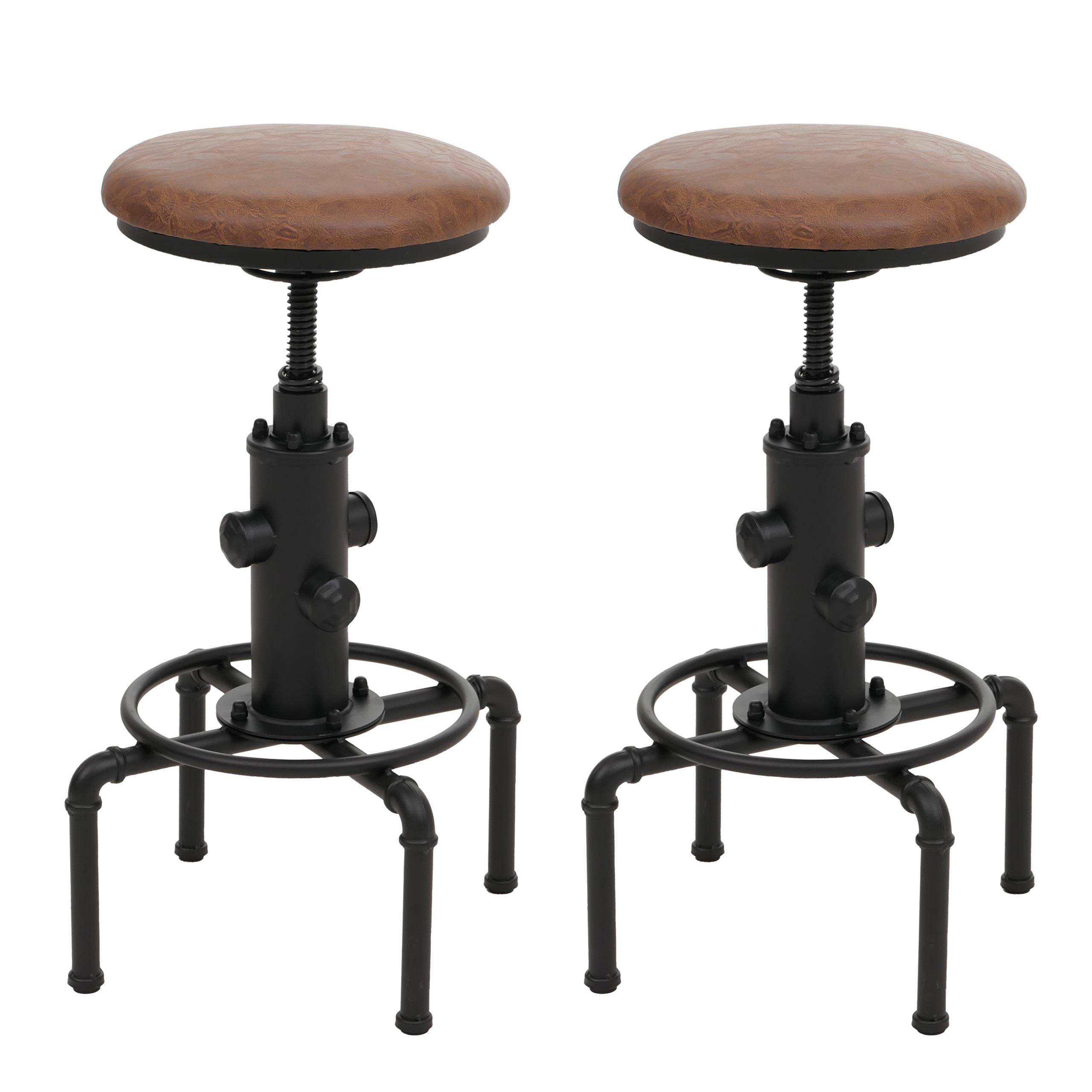 BARHOCKER Braun 2er-Set - Braun, Textil (45/85/45cm) - MCW