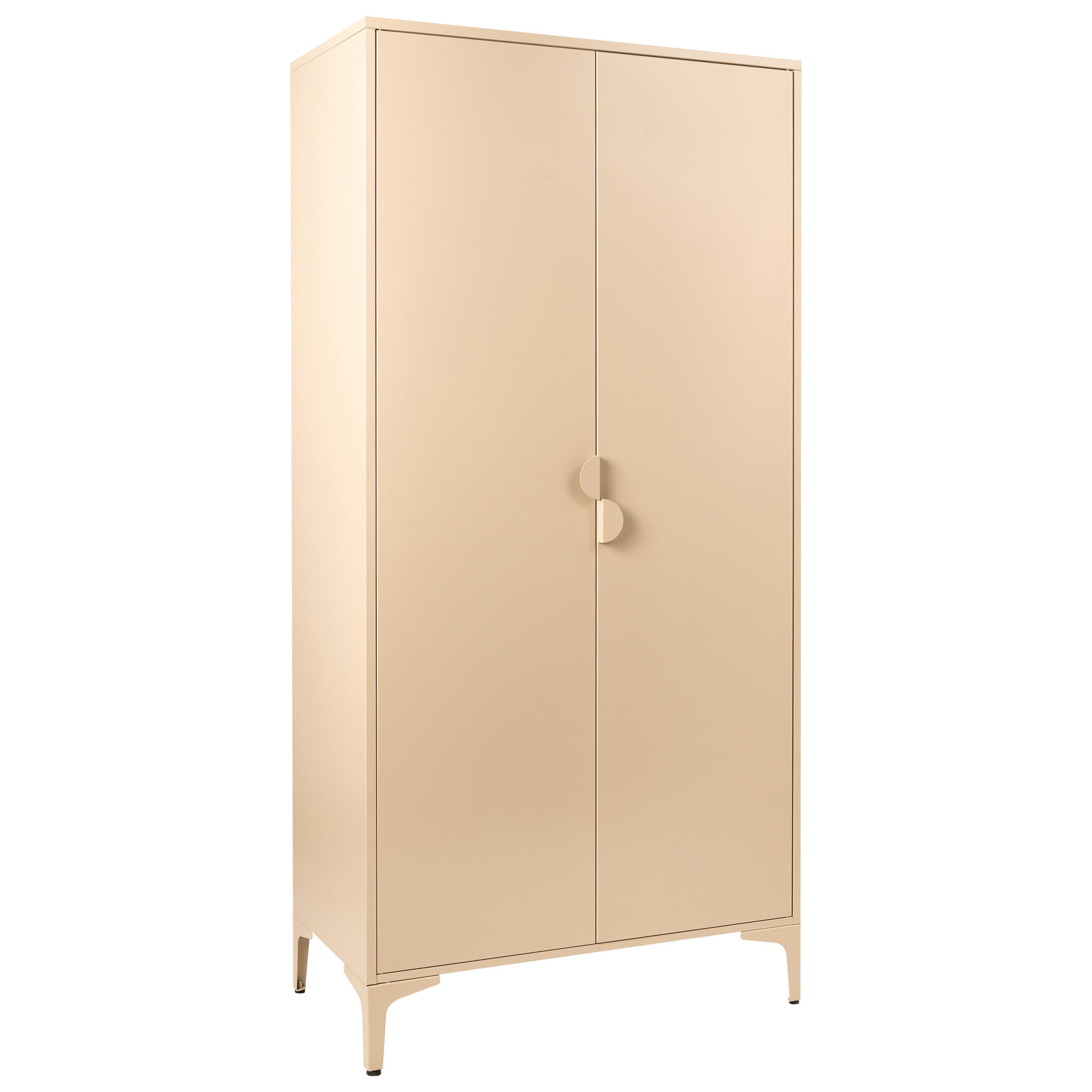 ŠATNÍ SKŘÍŇ Béžová Kov Ardura - béžová, kov (85/184/45cm) - Beliani