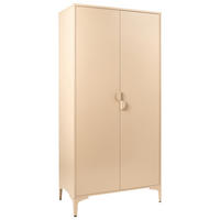 ŠATNÍ SKŘÍŇ Béžová Kov Ardura - béžová, kov (85/184/45cm) - Beliani