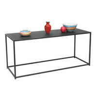 COUCHTISCH Schwarz Metall Eckig 110 x 50 x 40 cm - Schwarz, Metall (40/110/50cm) - DanDiBo