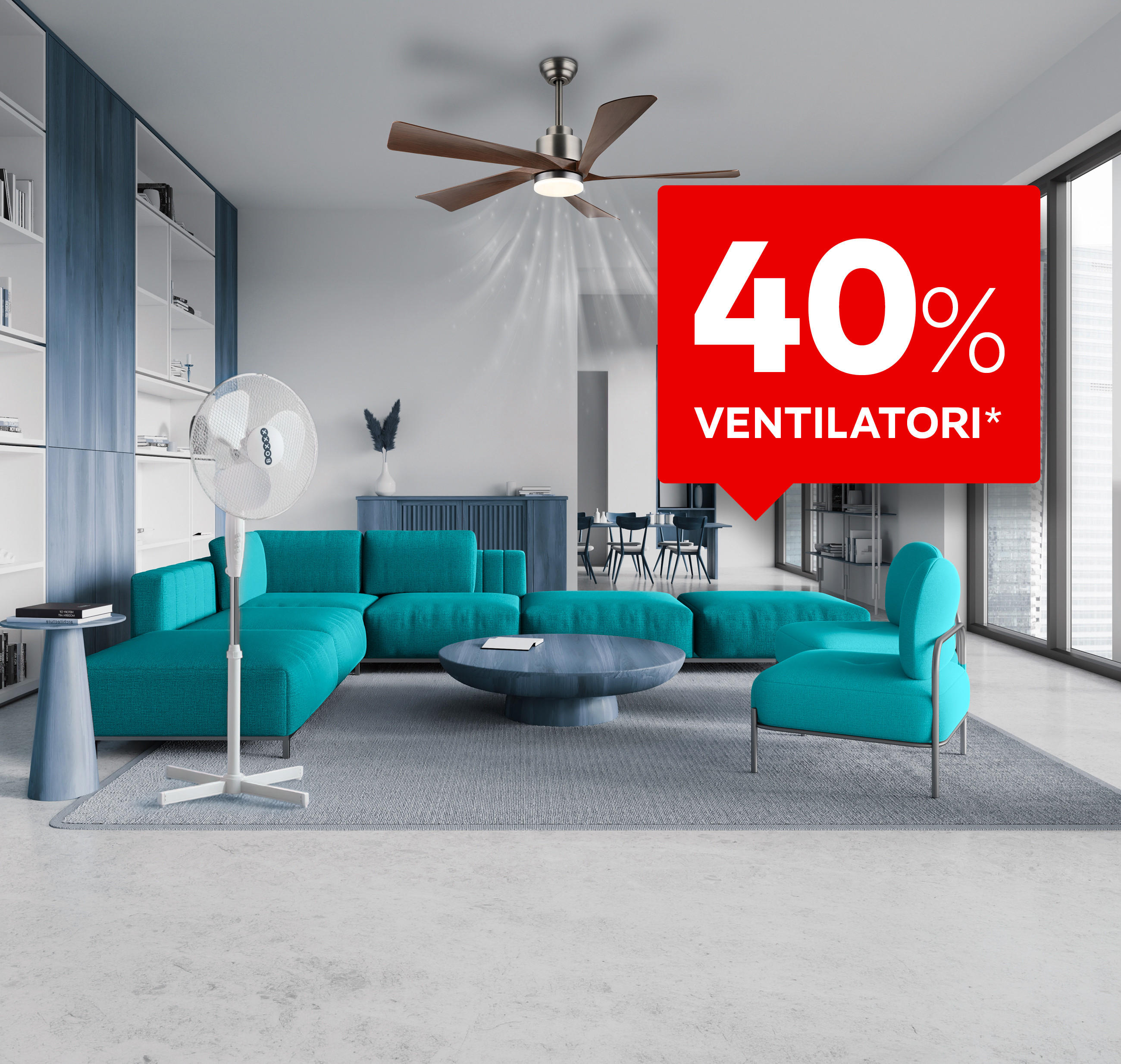 40% ventilatori*