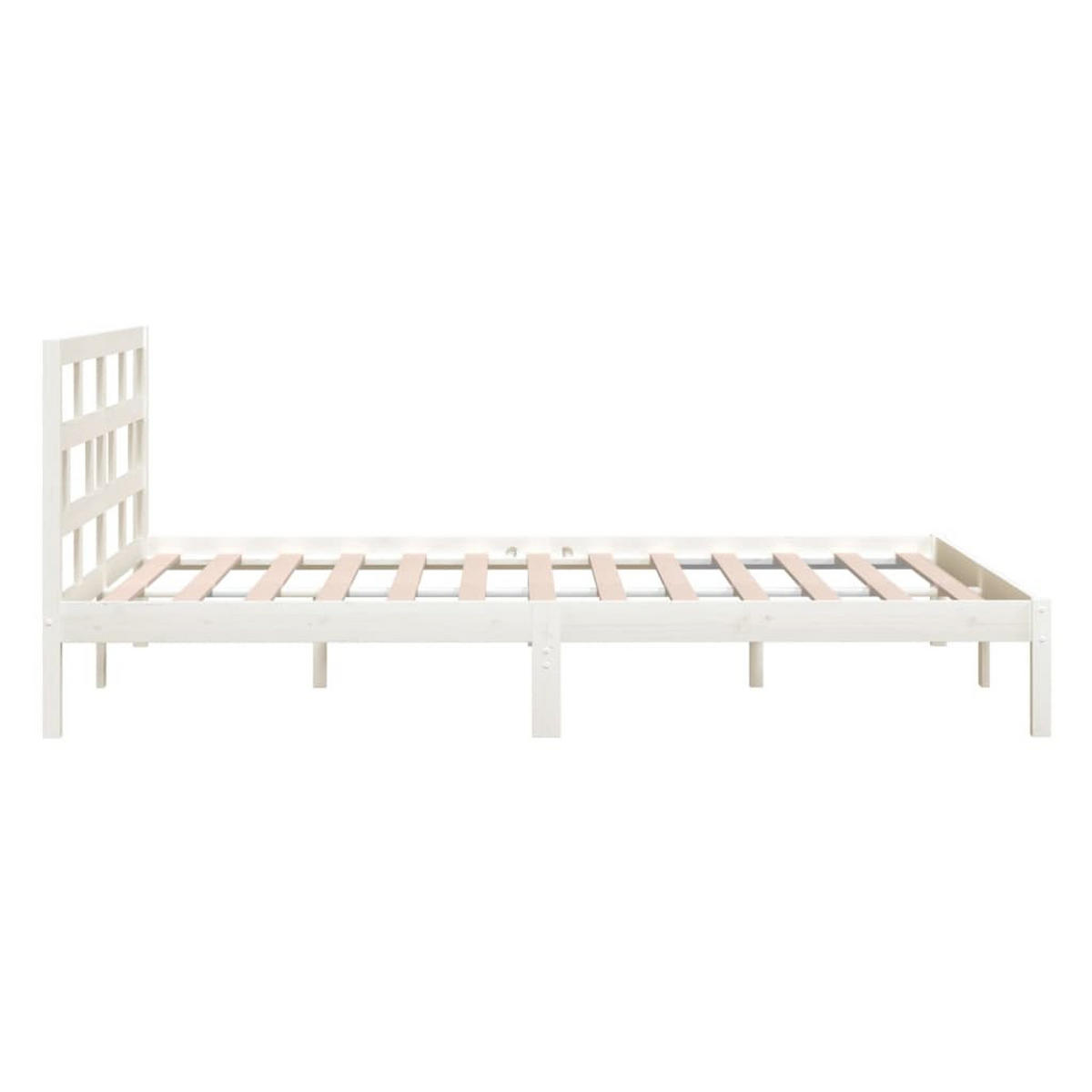 BETT Keener 146/195.5 cm - Weiß, Holz (140/190cm) - Nettlife