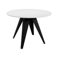 TISCH Gerda 90 - Schwarz/Weiß, Holzwerkstoff/Metall (90/90/76cm) - MIRJAN24