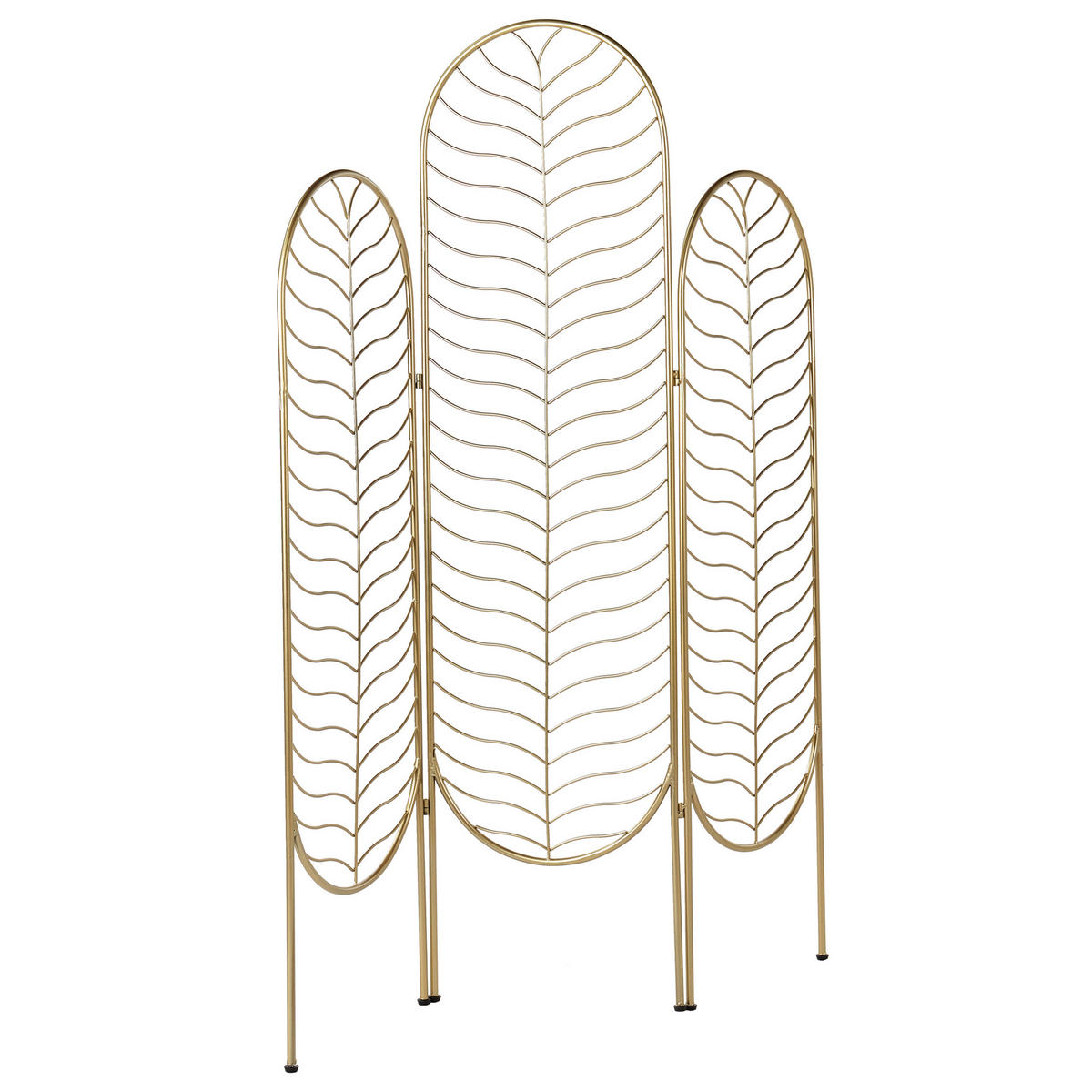 SEPARATOR DE CAMERĂ 3 piese auriu 120 cm 160 cm Pescia - auriu, metal (120/160/1cm) - Beliani