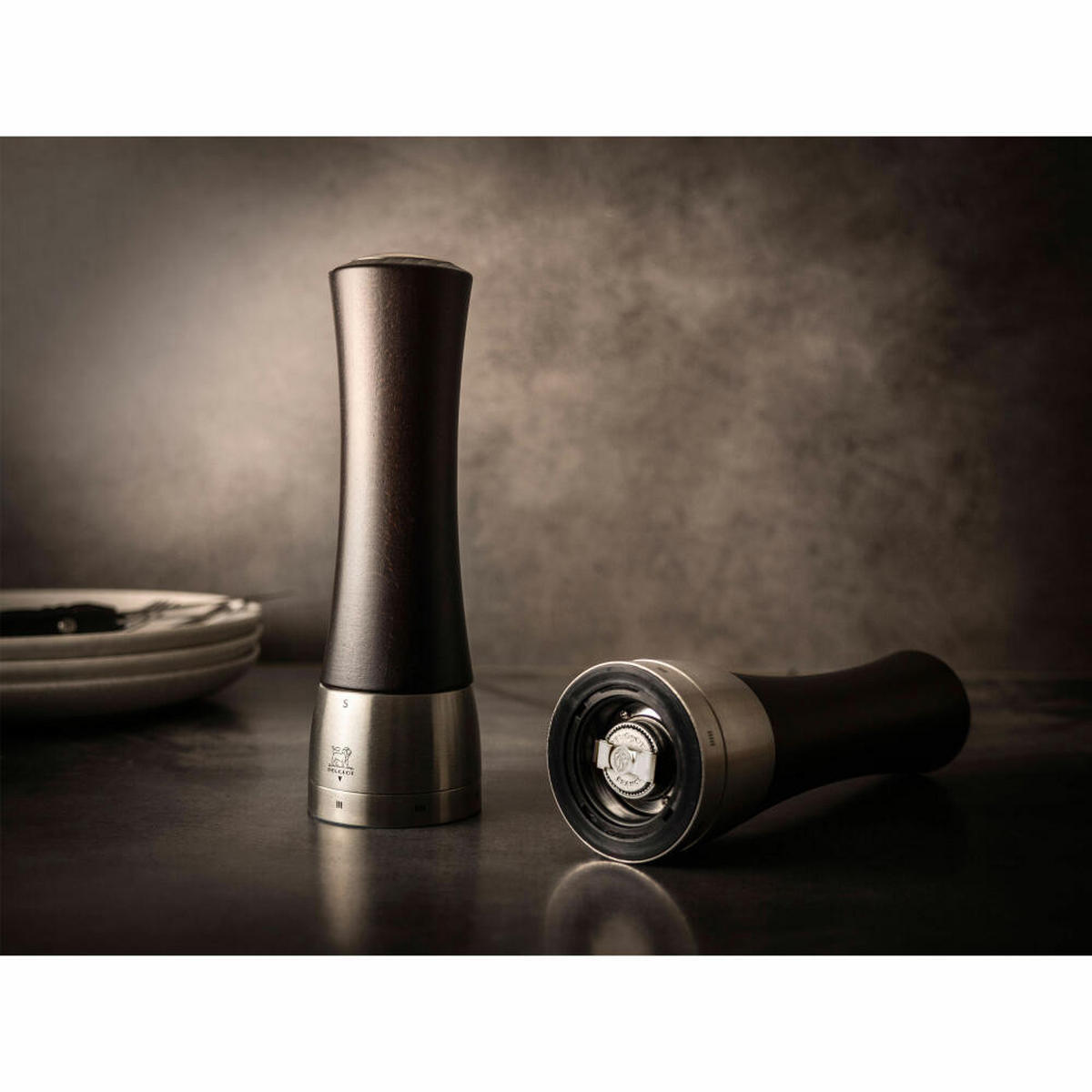 SALZMÜHLE Madras uSelect 21cm Buchenholz Schokolade Stahlmahlwerk - Braun, Holz (6.5/21/6.5cm) - PEUGEOT