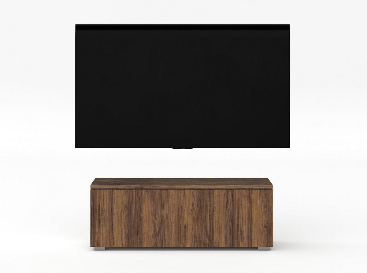 LOWBOARD Loriano 100 Nussbaum Warmia 100/36,5/32 cm – Hängend und Stehend - Nussbaumfarben, Holzwerkstoff/Kunststoff (100/36.5/32cm) - AX Living