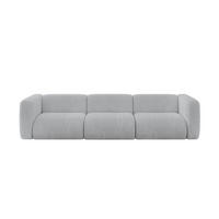 MODULÁRNÍ pohovka MIRA-S2, 3místná, 319 × 89 × 70 cm, šedá, manšestr - šedá/černá, kompozitní dřevo/textil (319/70/89cm) - ALTDECOR