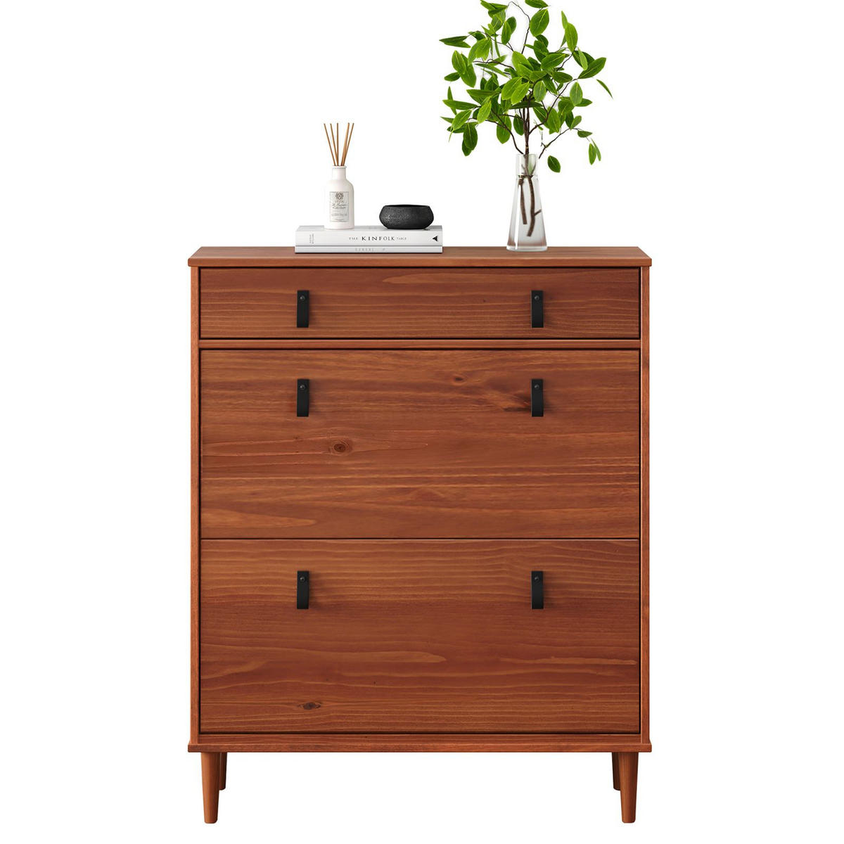 SCHUHKIPPER MIKKA Kastanie - Kastanienfarben, Holz (86/105/30cm) - IDIMEX