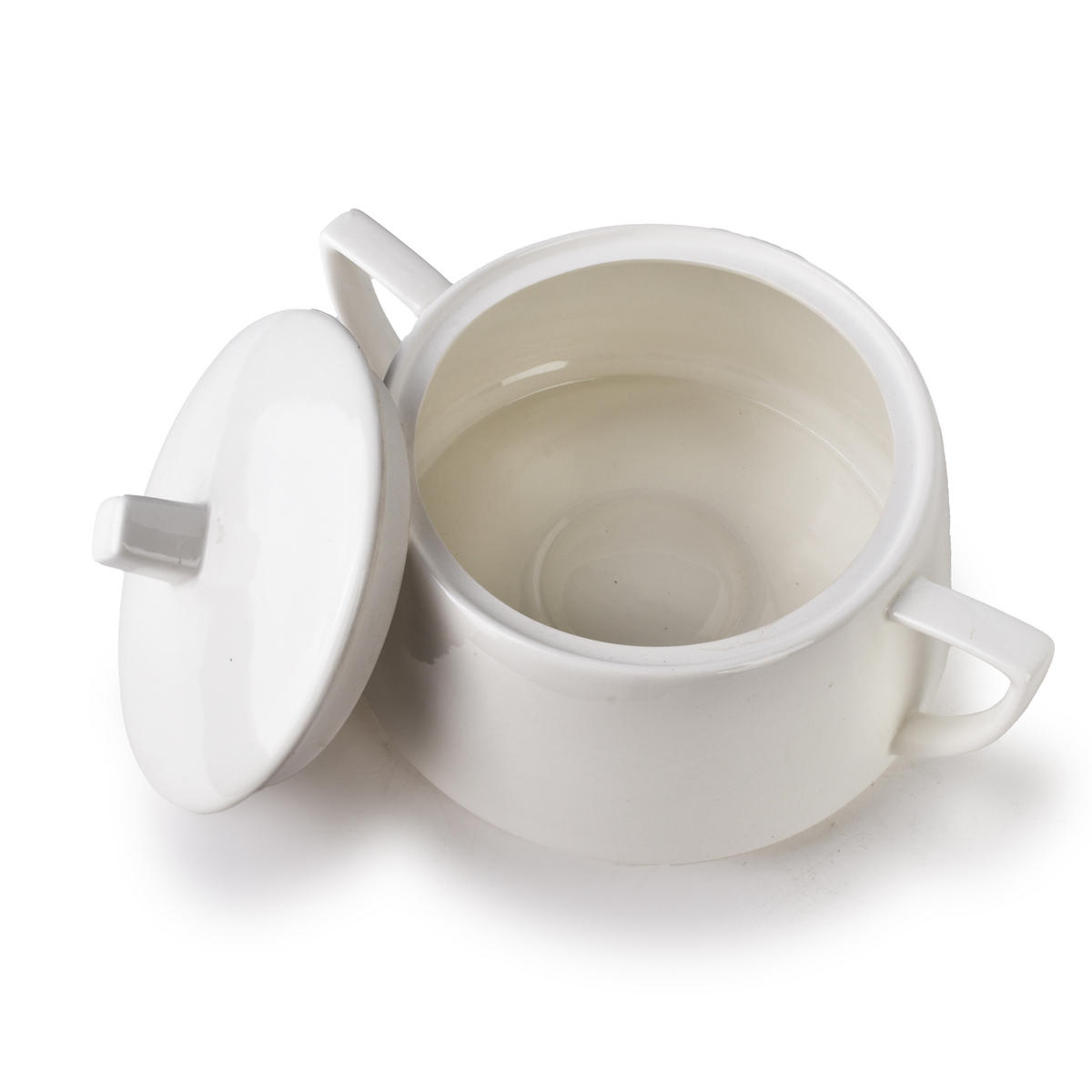 SUPPENTOPF Basic Weiß 28/18/15 cm Keramik - Weiß, Keramik (18cm) - Mondex