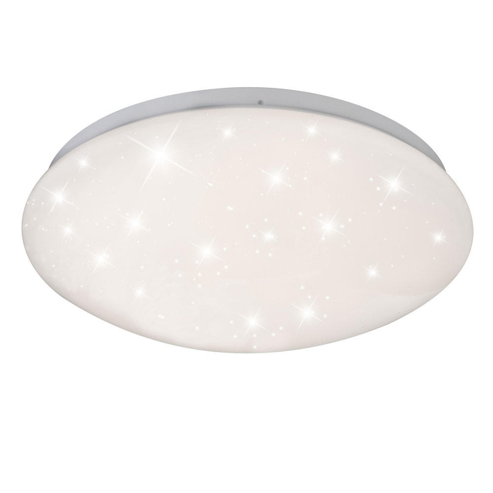 LED DECKENLEUCHTE ATREJU Weiß Metall - Weiß, Metall (29/29/9cm) - Globo Lighting