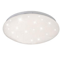 LED DECKENLEUCHTE ATREJU Weiß Metall - Weiß, Metall (29/29/9cm) - Globo Lighting