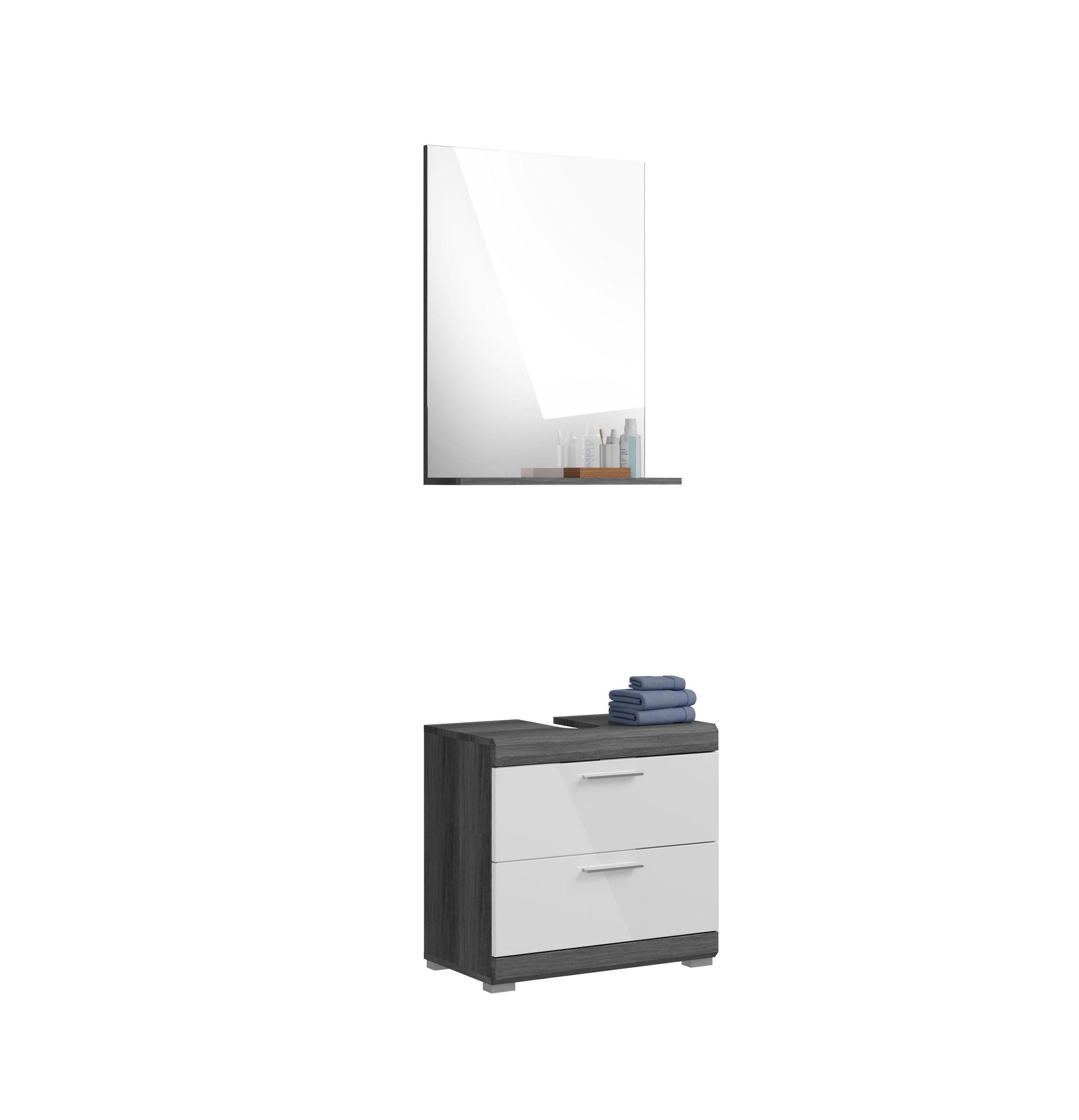 Homes & Jones Badezimmer Anthrazit 60x191x37 cm