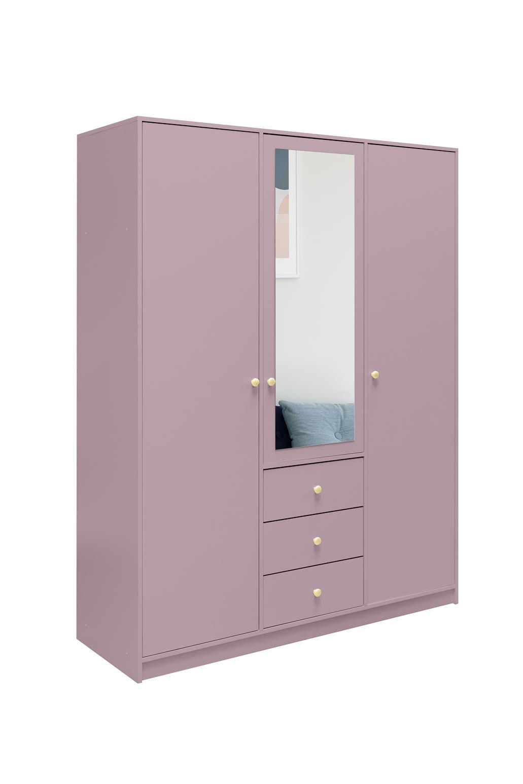 Bettso Kleiderschrank Pflaume 149x200x58 cm
