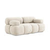 2-SITZER-SOFA Chenille Stoff Beige - Beige/Creme, Kunststoff/Textil (190/70/96cm) - Makamii