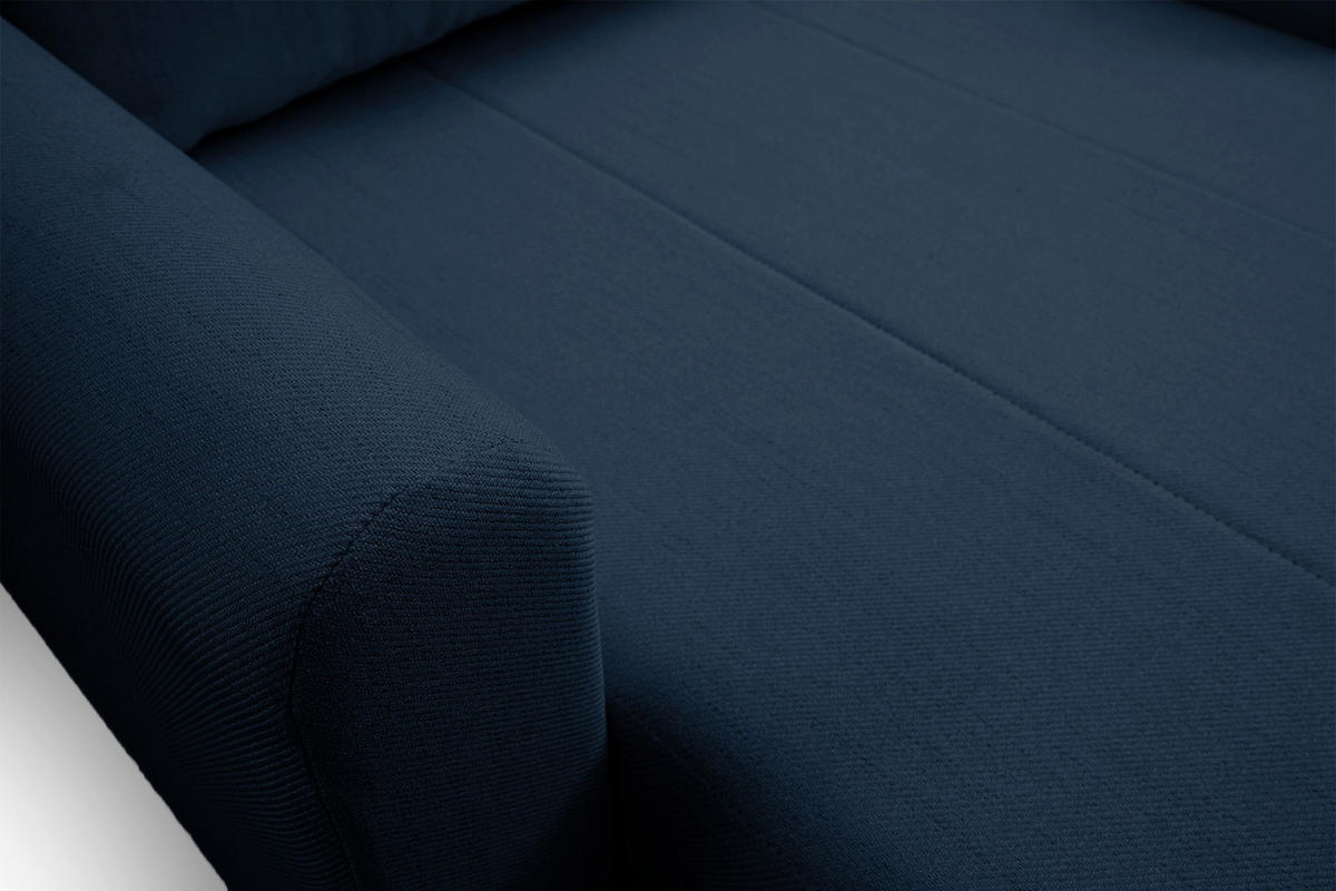 SCHLAFSESSEL Dejano Dunkelblau 75x196 cm - Schwarz/Dunkelblau, Holz/Textil (103/90/115cm) - Selsey