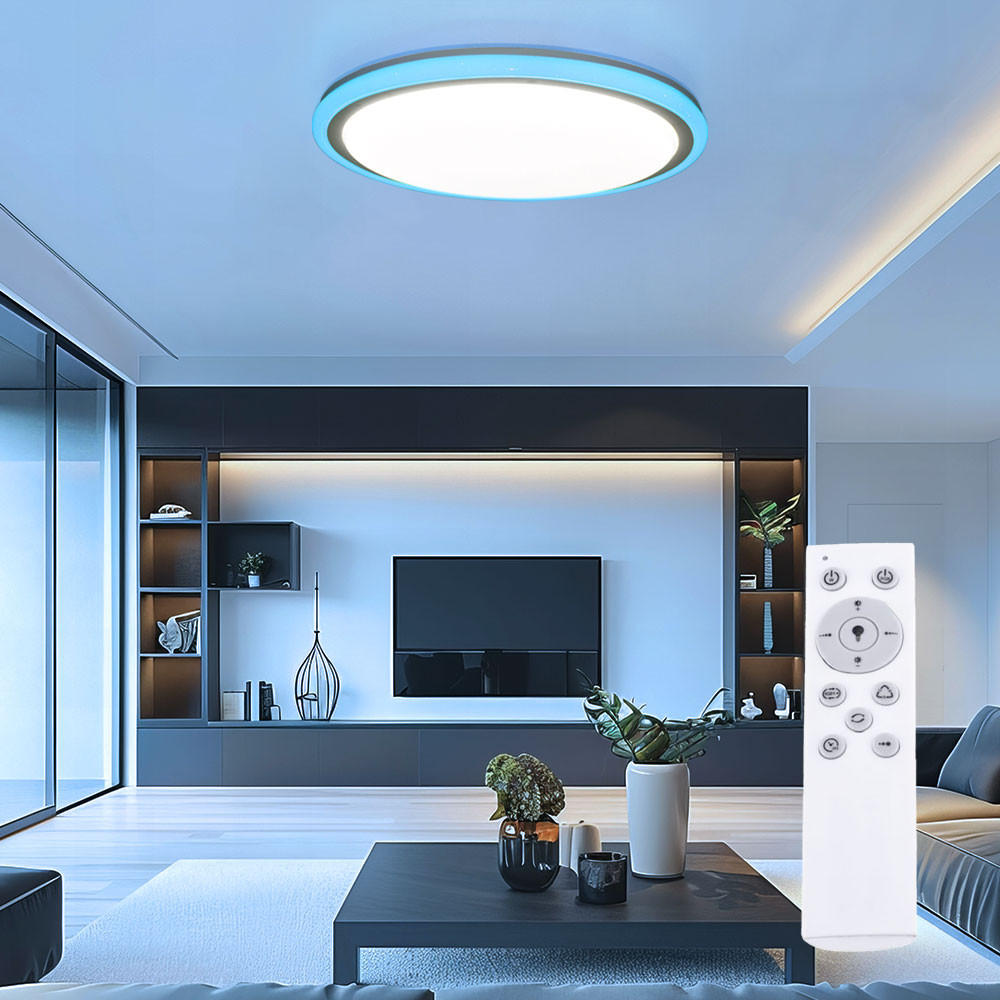 LED DECKENLEUCHTE Kunststoff Weiß LUISA - Weiß, Metall (60/60/8cm)