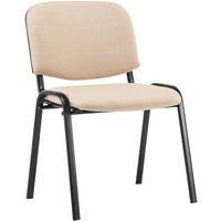 BESUCHERSTUHL Stoff creme - Creme, Textil/Metall (53/83/53cm) - CLP