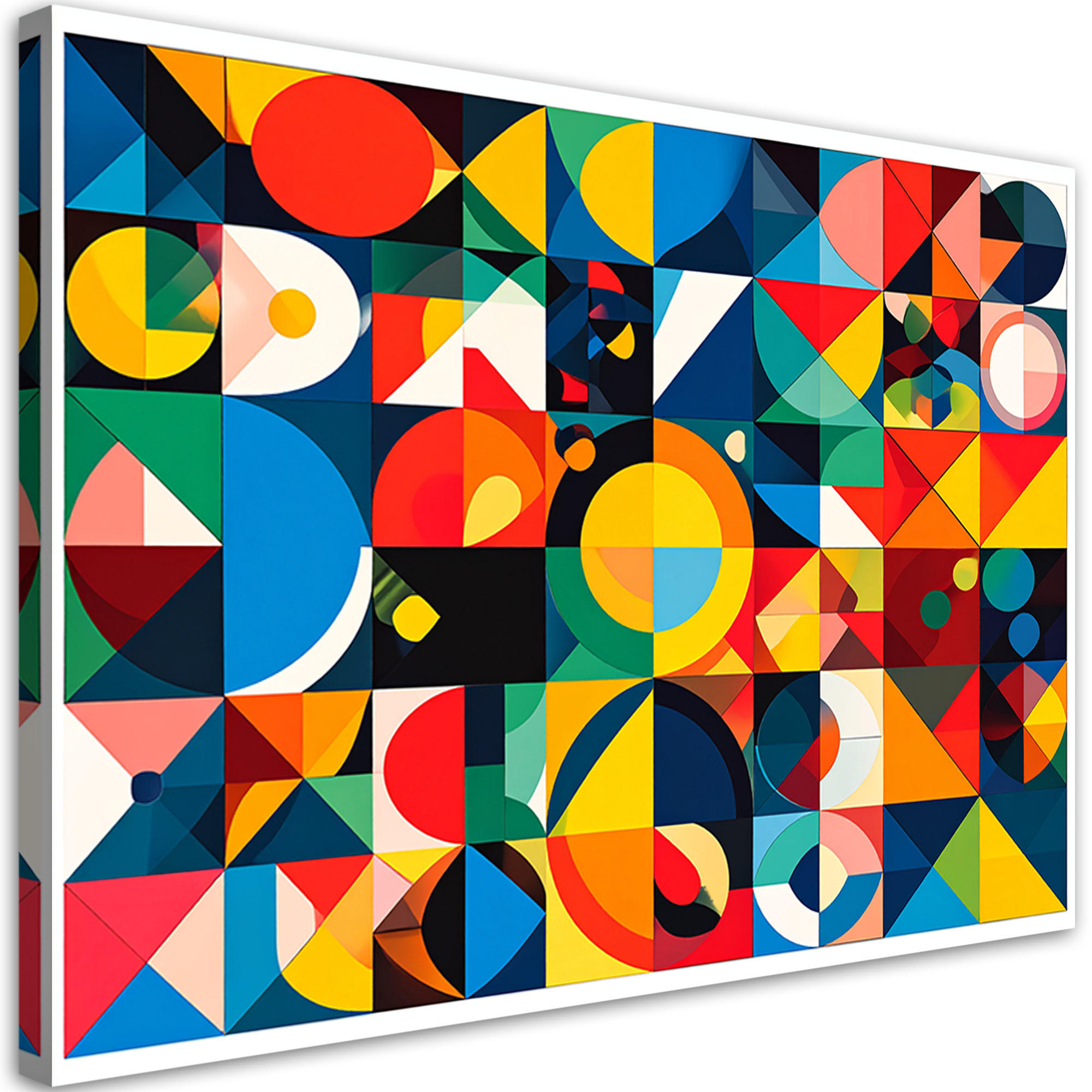 LEINWANDBILD Bunte Abstraktion 120x80cm - Multicolor, Textil (120/80cm) - Feeby