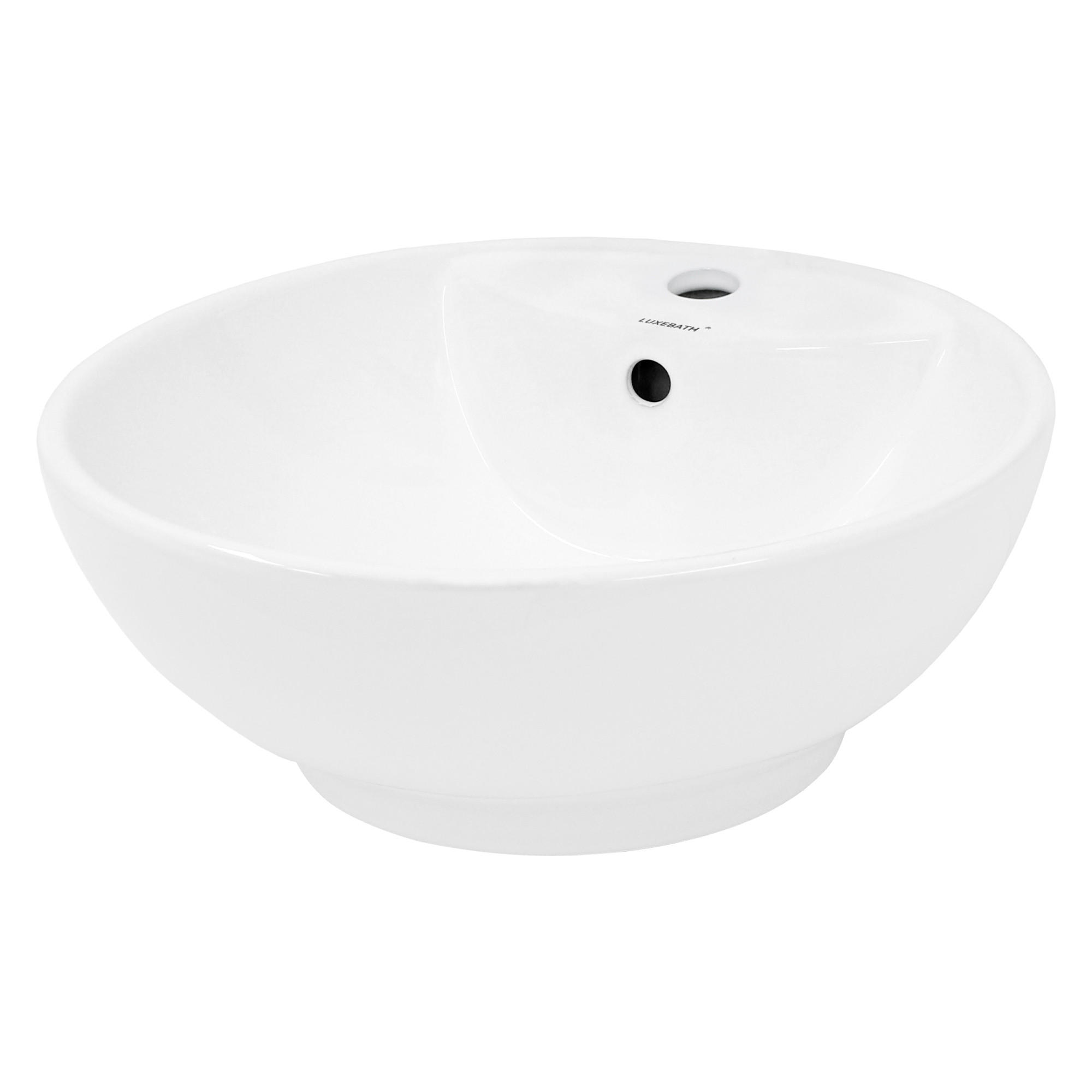 WASCHBECKEN - Weiß, Keramik (45.5/18.5/45.5cm) - ECD-Germany
