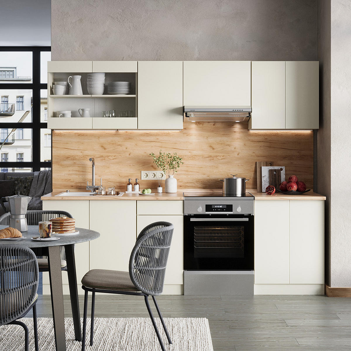 Honigeiche/Beige, Holzwerkstoff (240/81.6/60cm) - Vicco