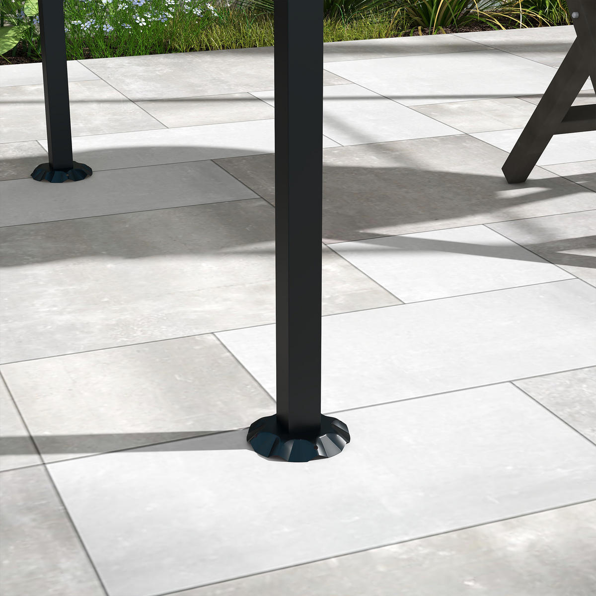 GRILLPAVILLON, Grillüberdachung, Regenschutz, Haken für Utensilien, Stahlrahmen, Dunkelgrau, 215 x 150 x 182/220 cm - Schwarz, Metall (215/220/150cm)