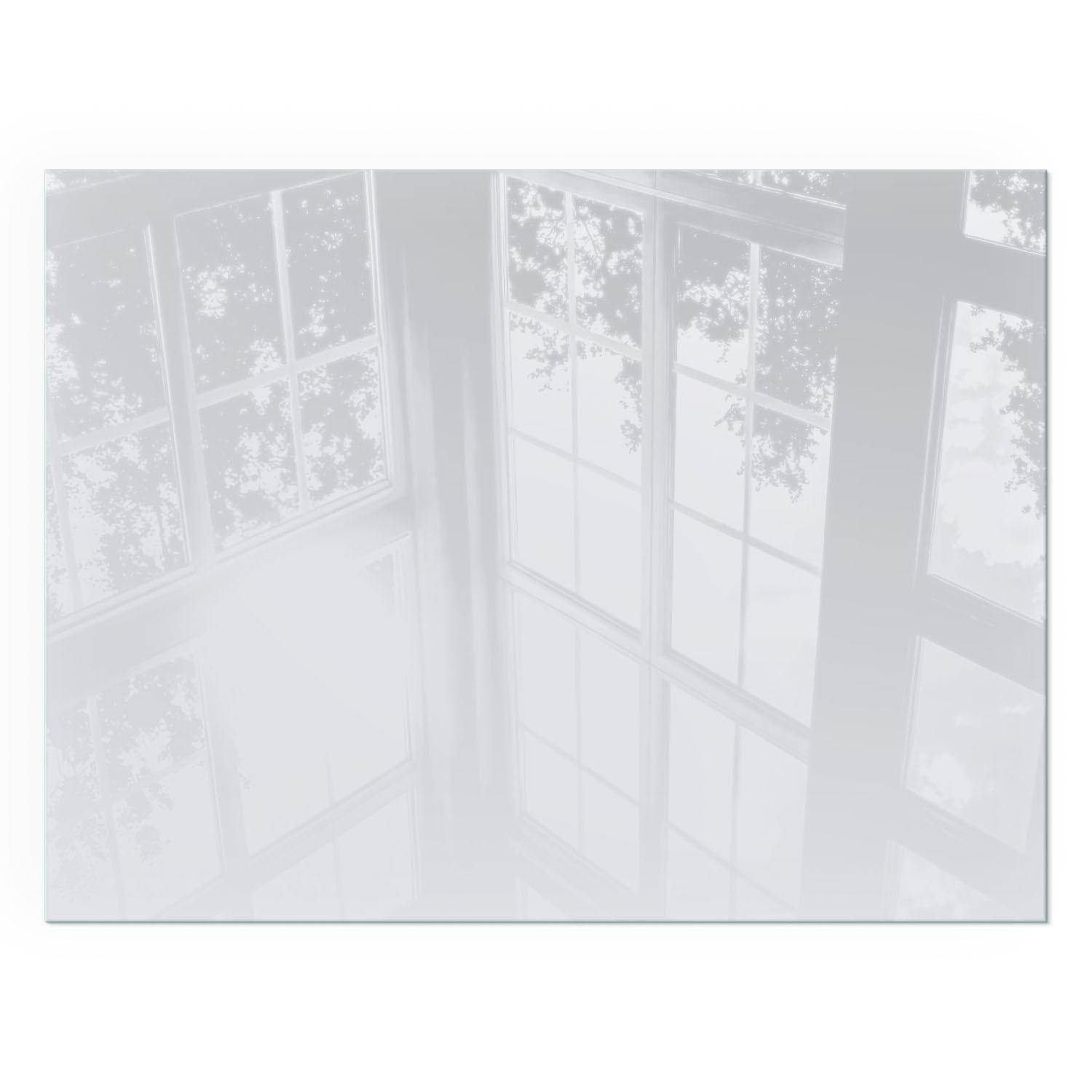 GLASPLATTE für Kamin 80x60 cm - Grau, Glas (80/60/0.4cm) - TULUP