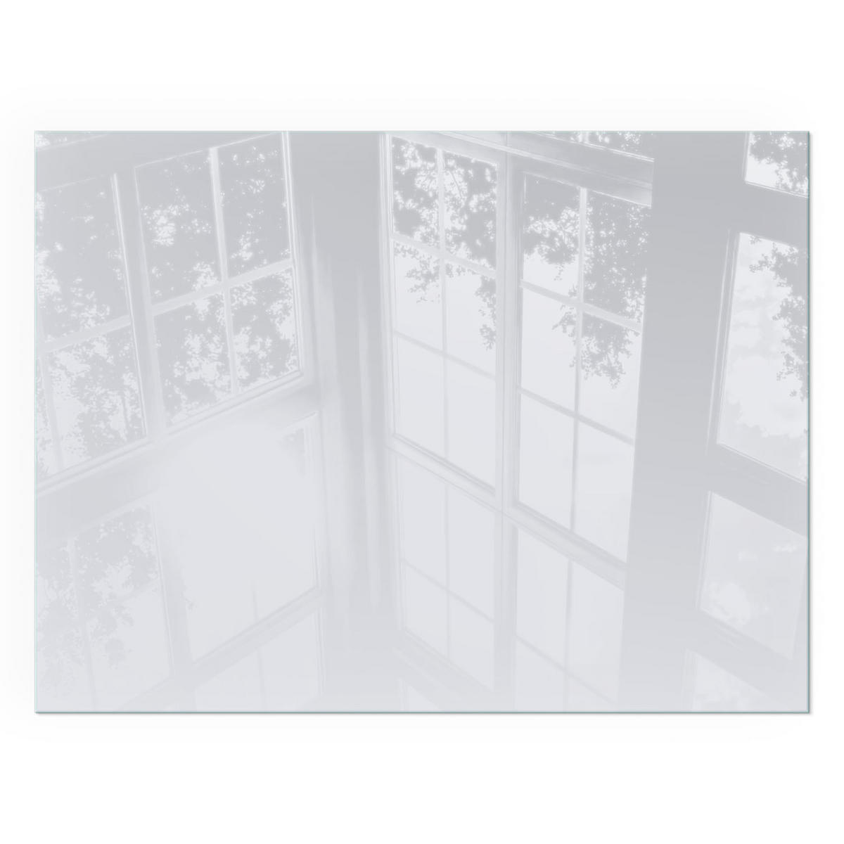 GLASPLATTE für Kamin 80x60 cm - Grau, Glas (80/60/0.4cm) - TULUP