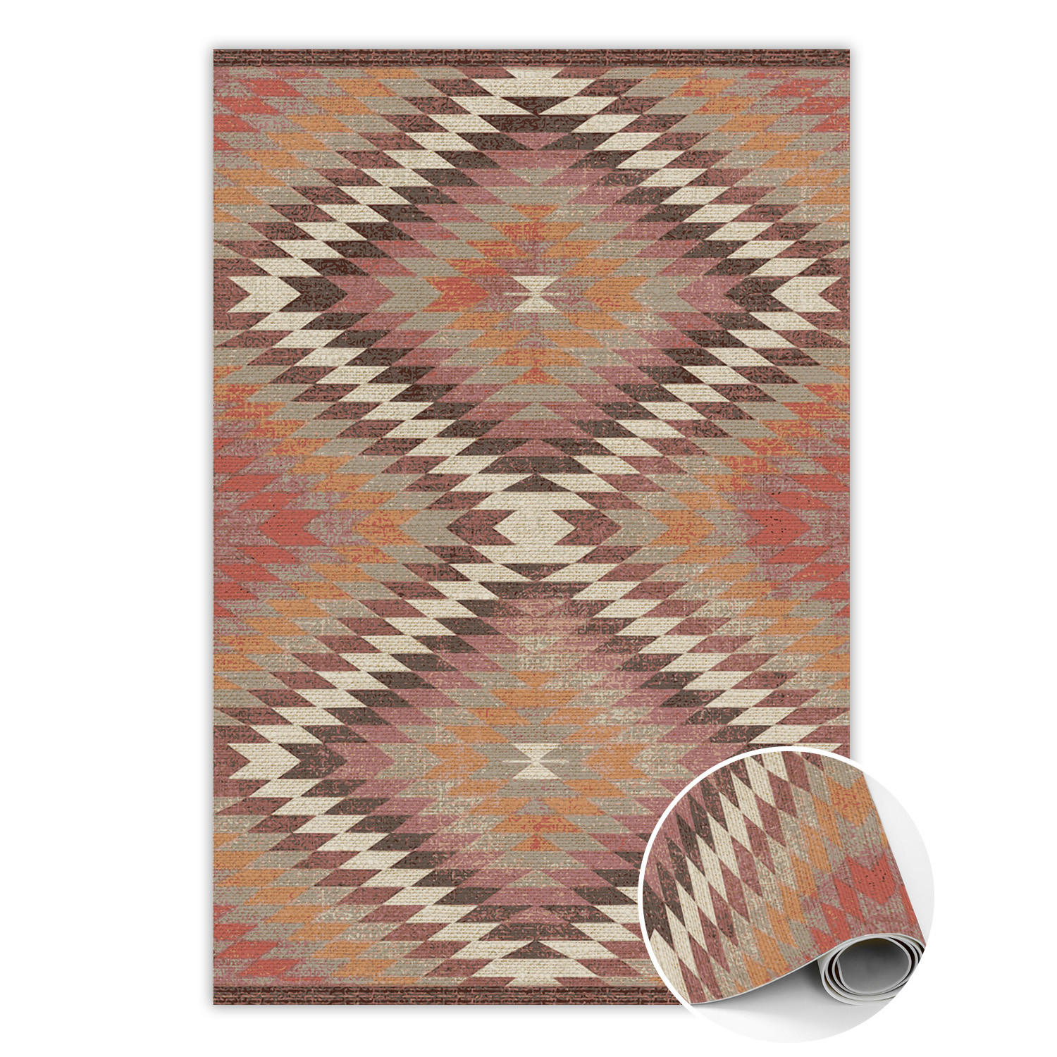 VINYL-TEPPICH 225x150 cm Braun - Braun, Kunststoff (150/1.6cm) - ArtPrintCave