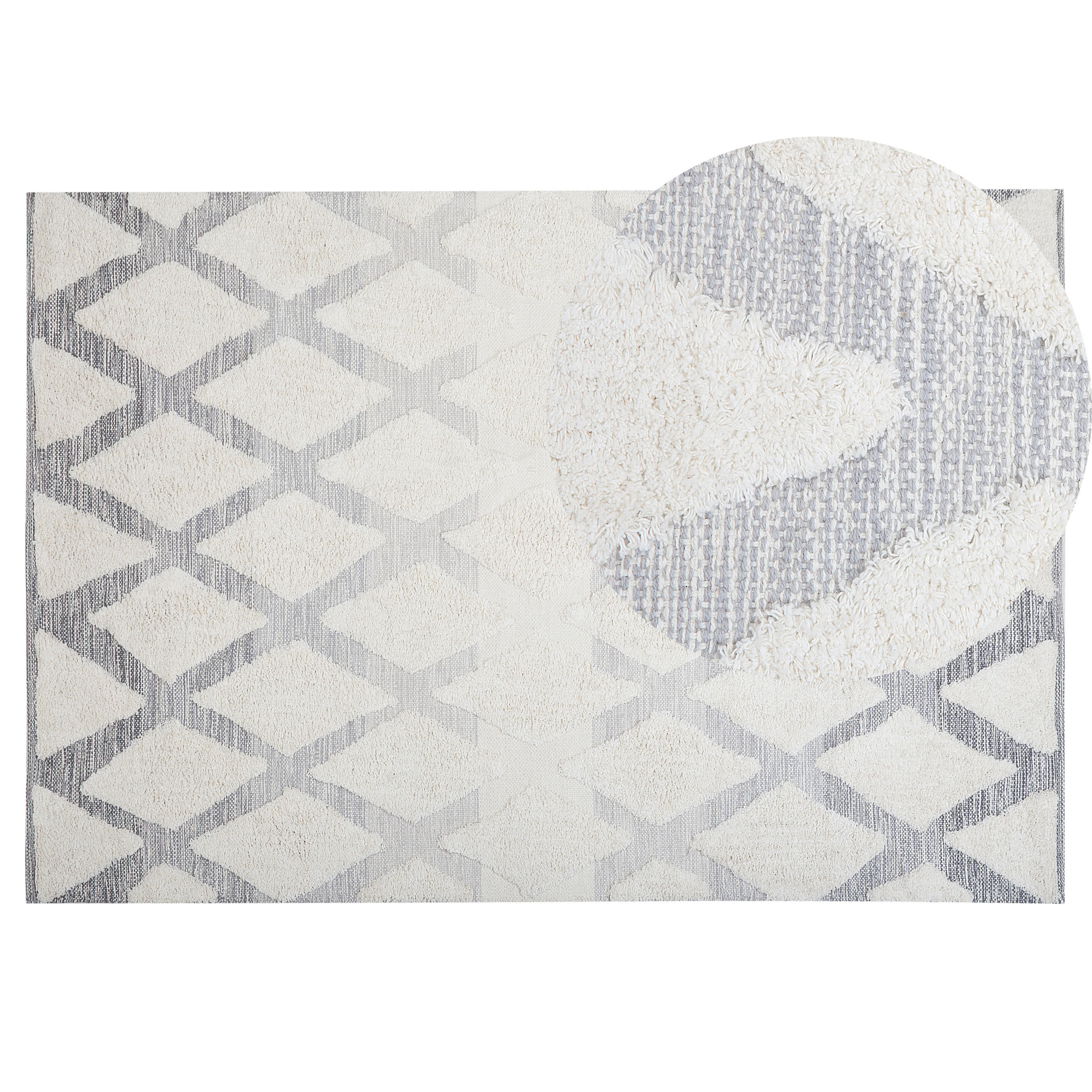 SHAGGY-TEPPICH Pendik 200/140 cm - Beige, Textil (140/200cm) - Beliani