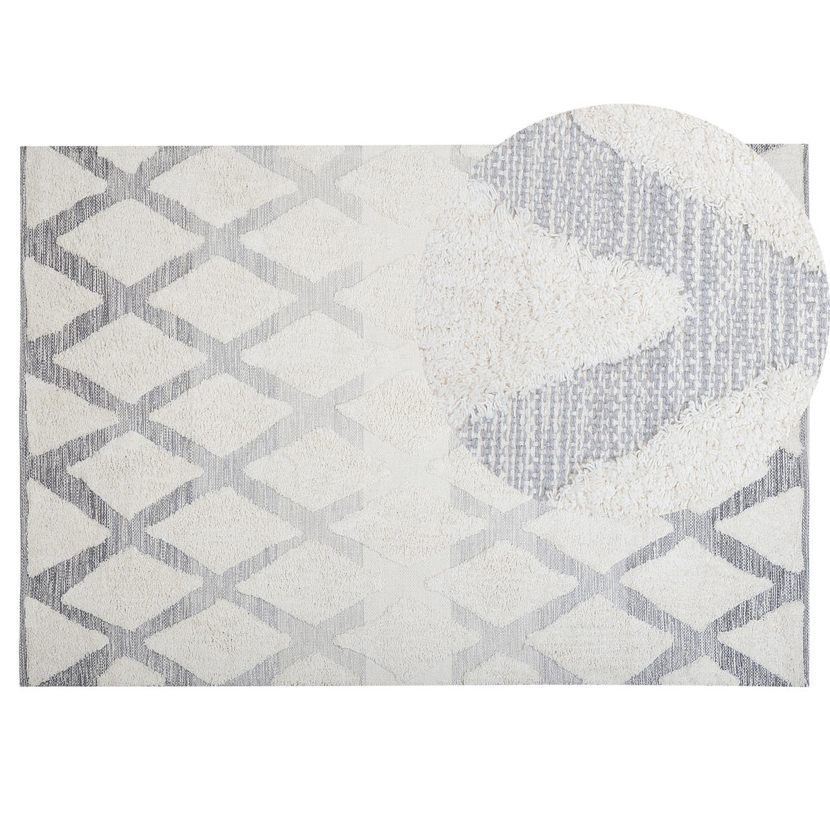 SHAGGY-TEPPICH Pendik 200/140 cm - Beige, Textil (140/200cm) - Beliani