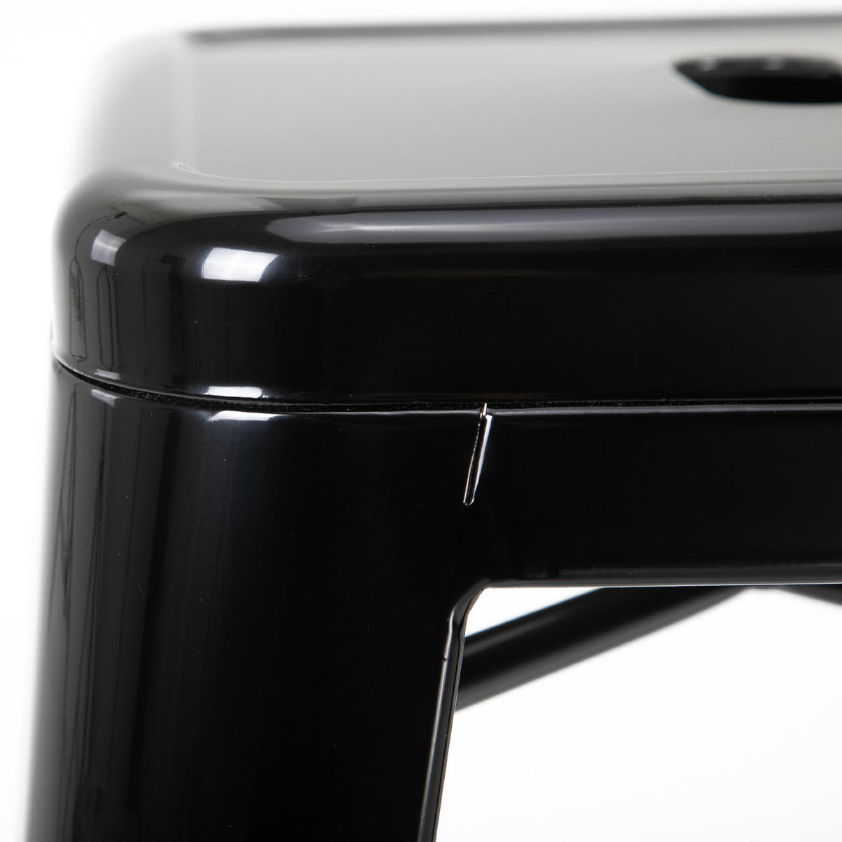 BARHOCKER 4er-Set Schwarz 43.0/43.0/76.0 cm - Schwarz, Metall (43/76/43cm)