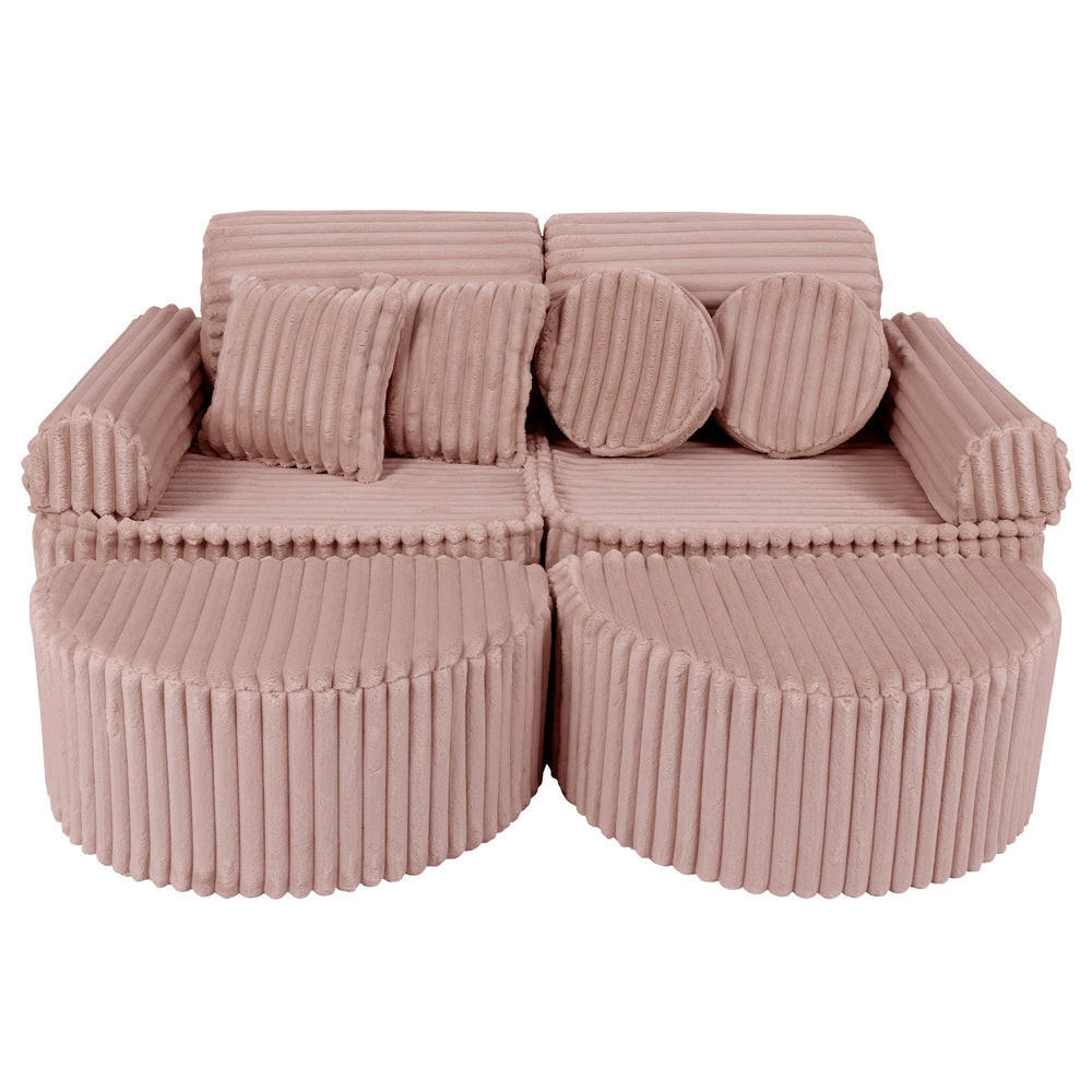 KINDERSOFA, Pocket Max, Churros, Rubinchoco - Violett, Textil (120/25/60cm) - MeowBaby