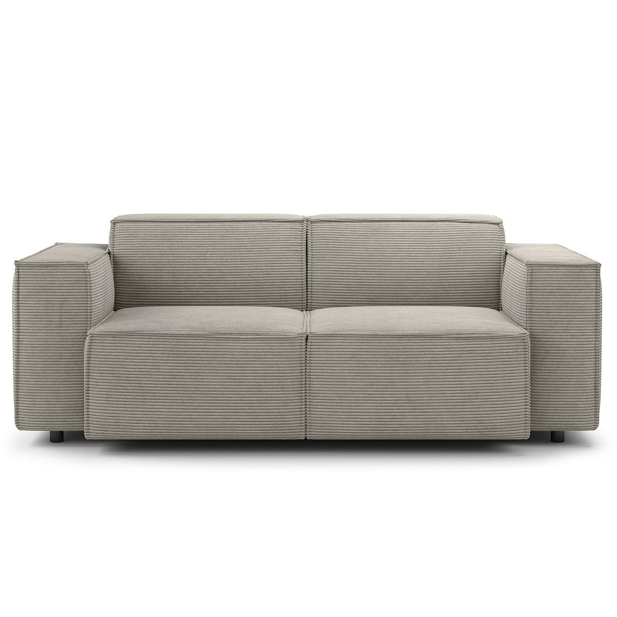 2-SITZER SOFA - Graubraun, Textil (189/70/96cm) - home24