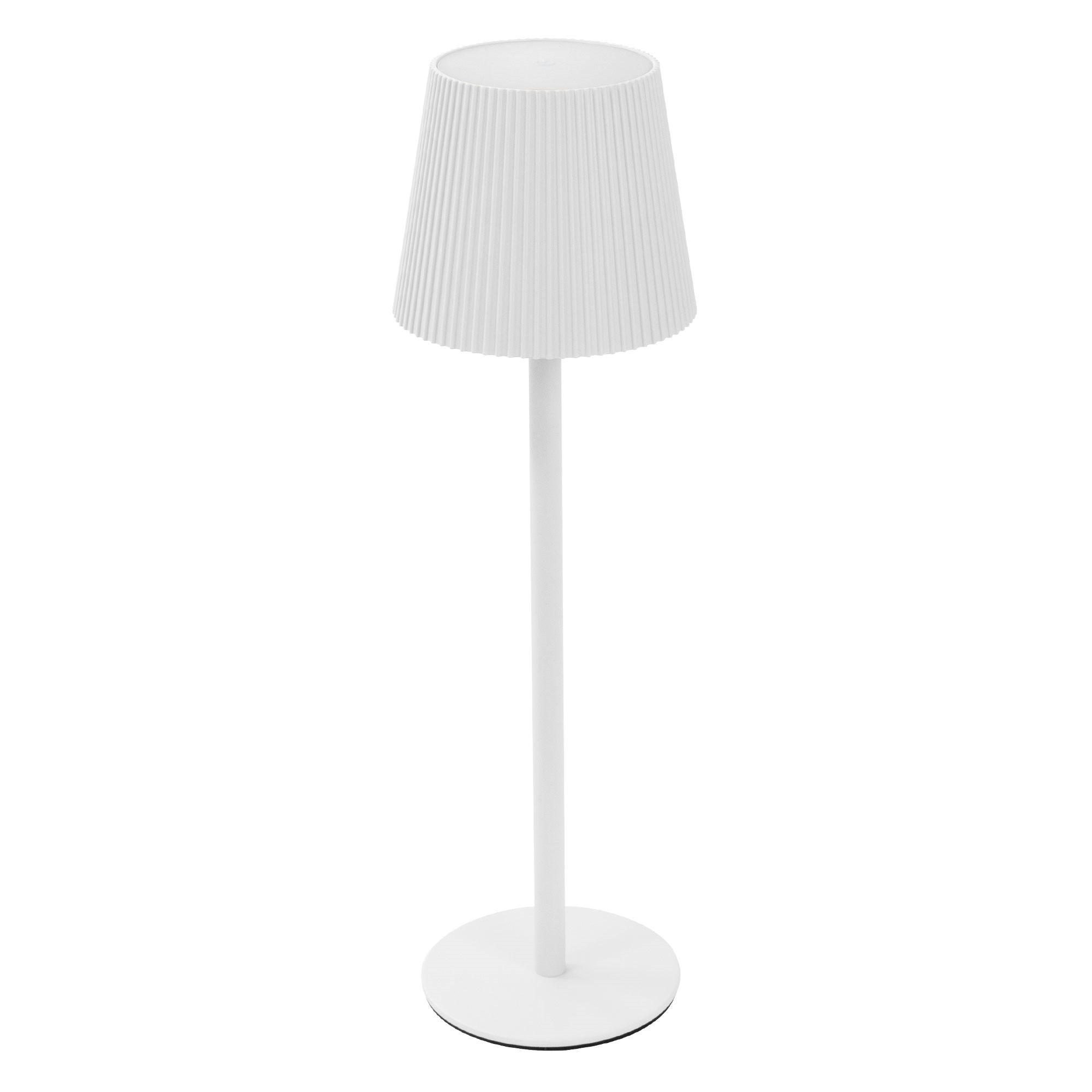 ML-DESIGN BEZDRÁTOVÁ LED STOLNÍ LAMPY s dotykovým ovládáním, bílá, Ø 10 x 36 cm, teplá bílá, stmívatelná
