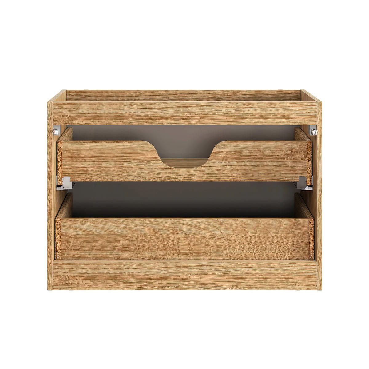 WASCHTISCH 80cm Elora Beige und Holz - Braun, Holzwerkstoff (80/57/46cm) - Petits-meubles