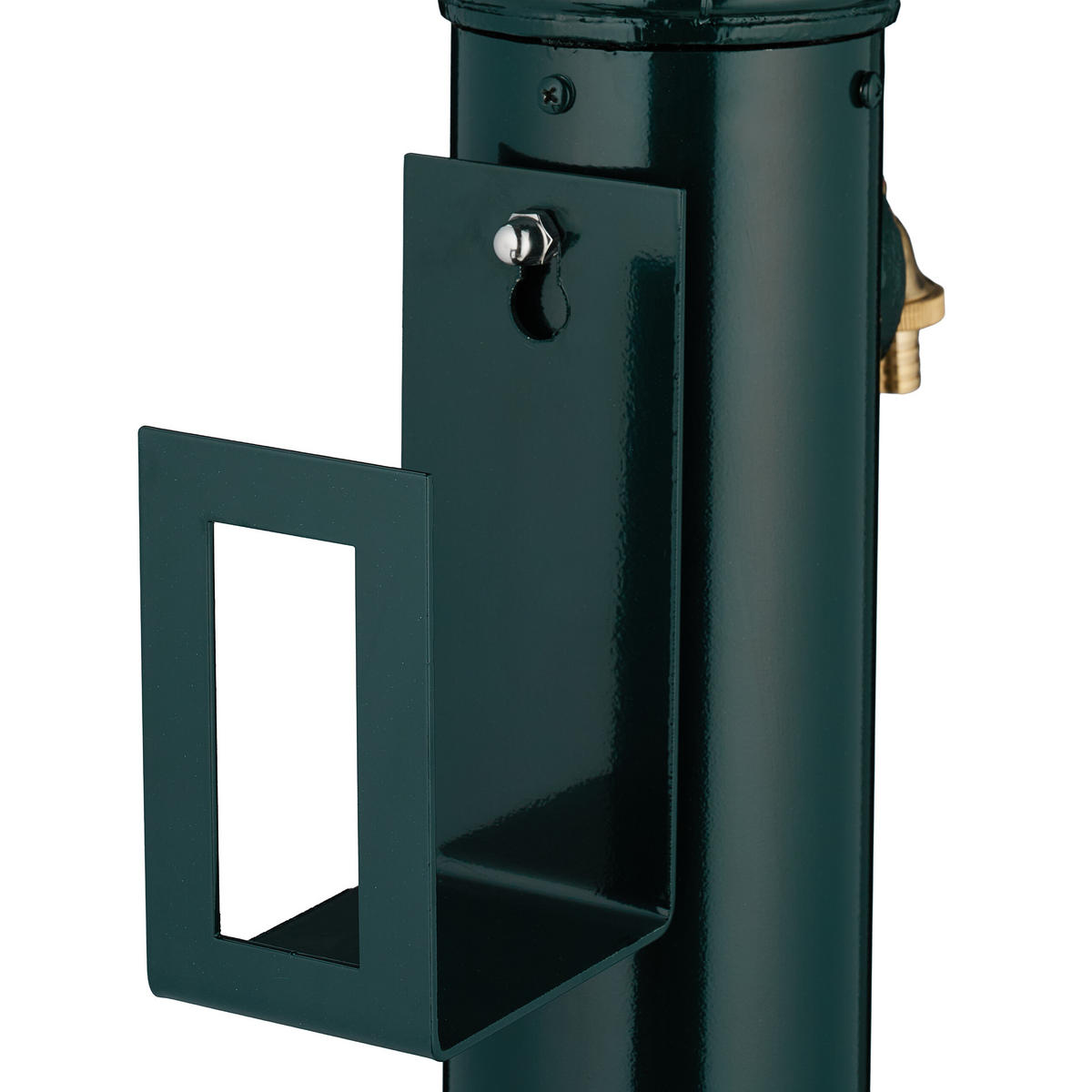 VRTNA SLAVINA S POSTOLJEM - tamno zelena, metal (43/26/87cm) - Relaxdays