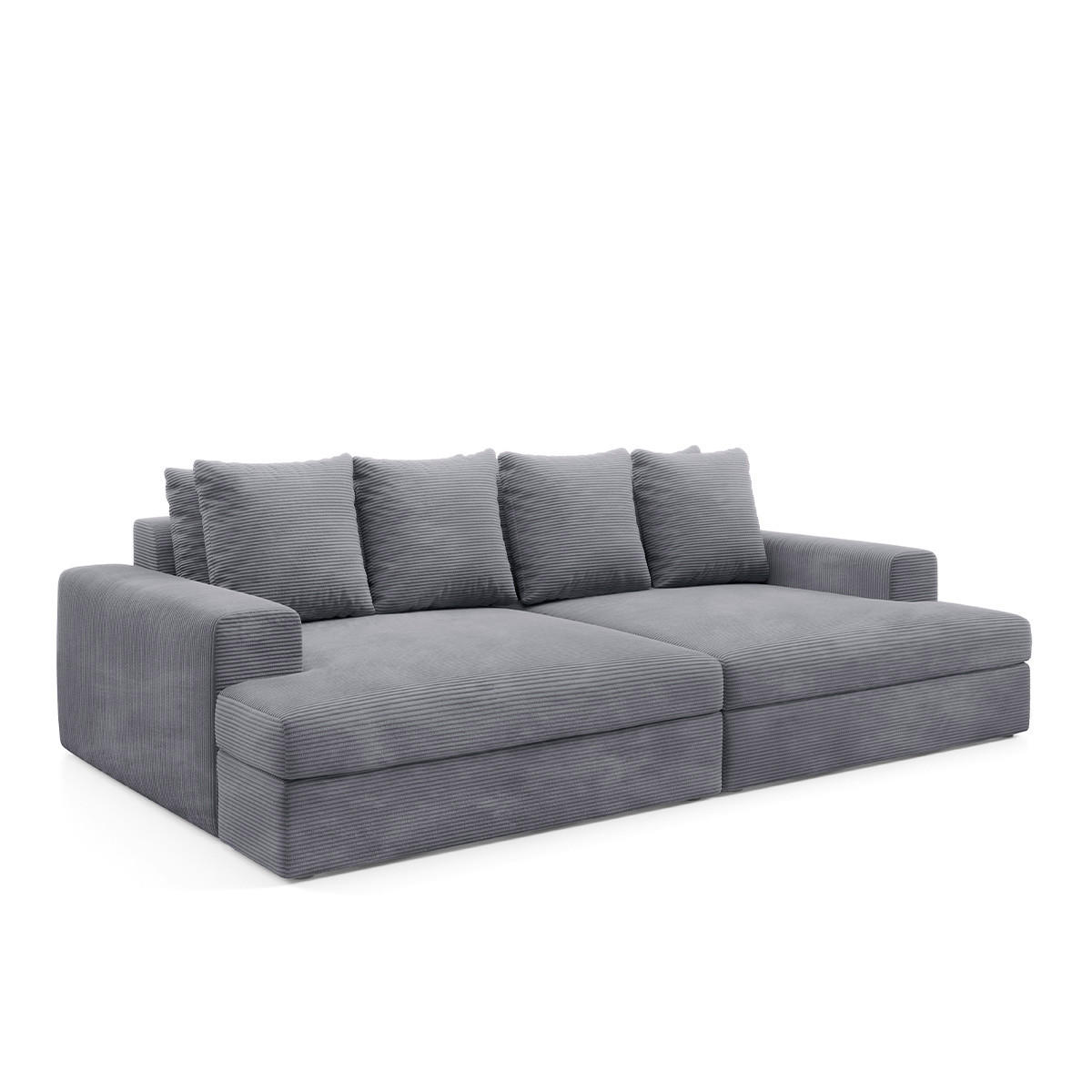 SOFA Paola 3 Sitzplätze Hellgrau - Hellgrau, Holz (272/86/167cm) - Petits-meubles