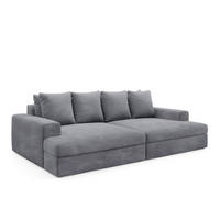 SOFA Paola 3 Sitzplätze Hellgrau - Hellgrau, Holz (272/86/167cm) - Petits-meubles