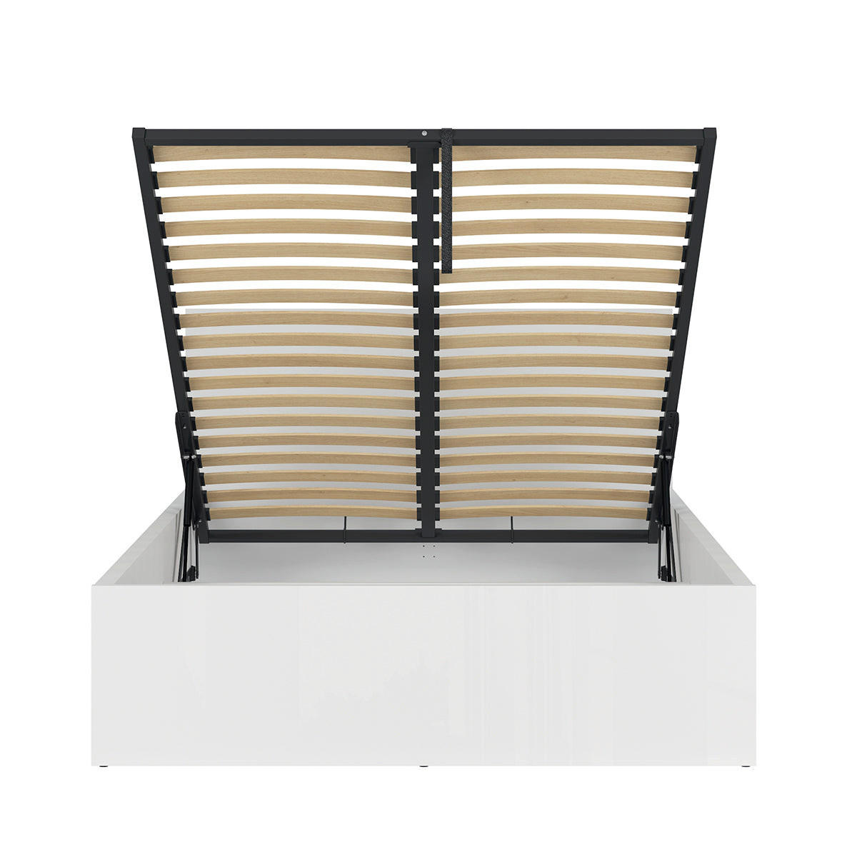 BOXSPRING POSTELJA 140/200 Edwin Bela - bela, leseni material (140/200cm) - Petits-meubles