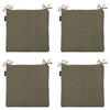 SITZKISSEN Canvas 40/40 cm 4er-Set - Taupe, Textil (40/4/40cm) - Madison
