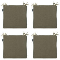 SITZKISSEN Canvas 40/40 cm 4er-Set - Taupe, Textil (40/4/40cm) - Madison